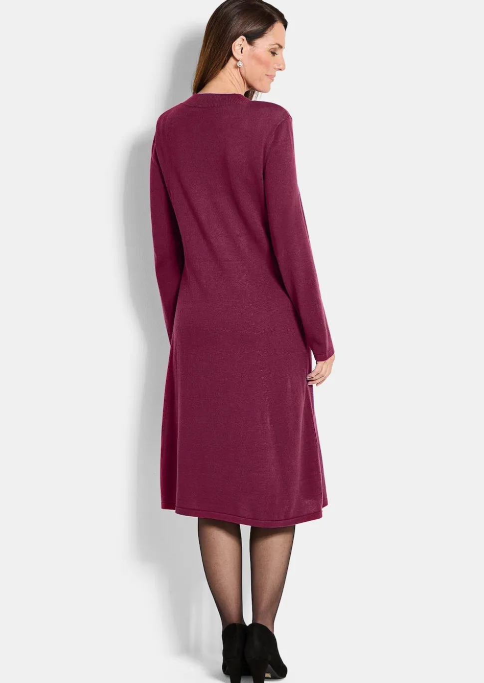 Strickkleid in femininer A-Linie
