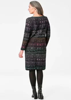 Strickkleid mit Allover-Jacquardmuster
