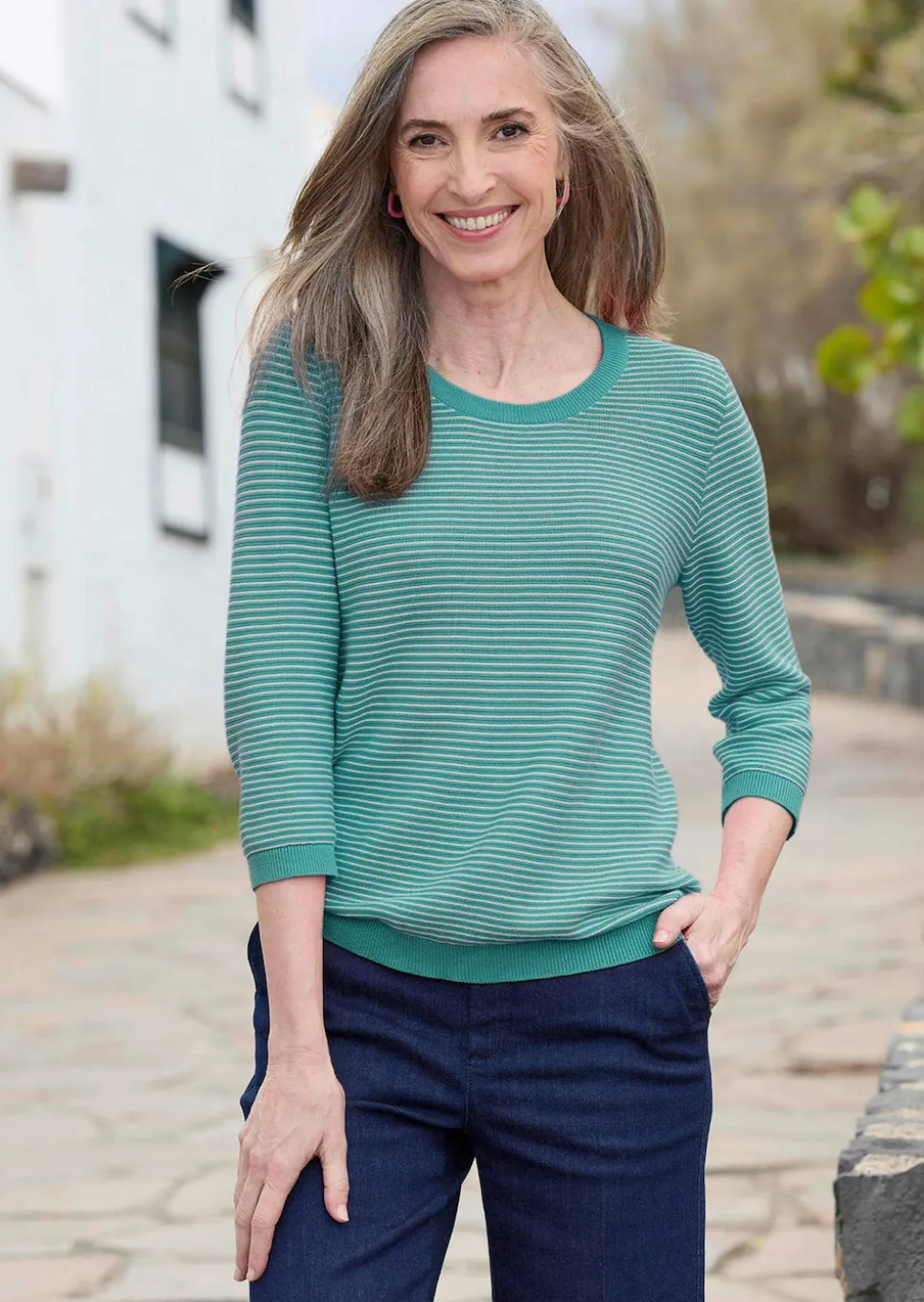 Strickpullover aus Baumwolle