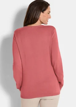 Strickpullover aus Baumwolle und Viskose