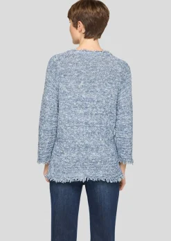Strickpullover aus Effektgarn mit Pailletten