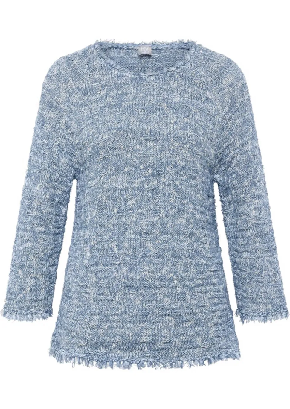 Strickpullover aus Effektgarn mit Pailletten