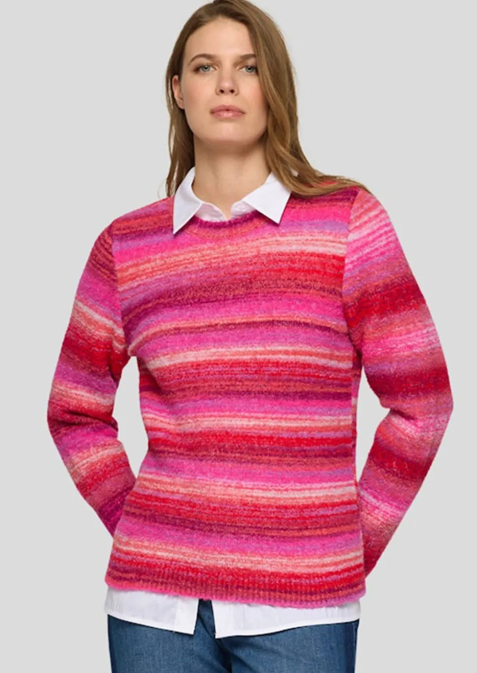 Strickpullover aus kuscheligem Effektgarn