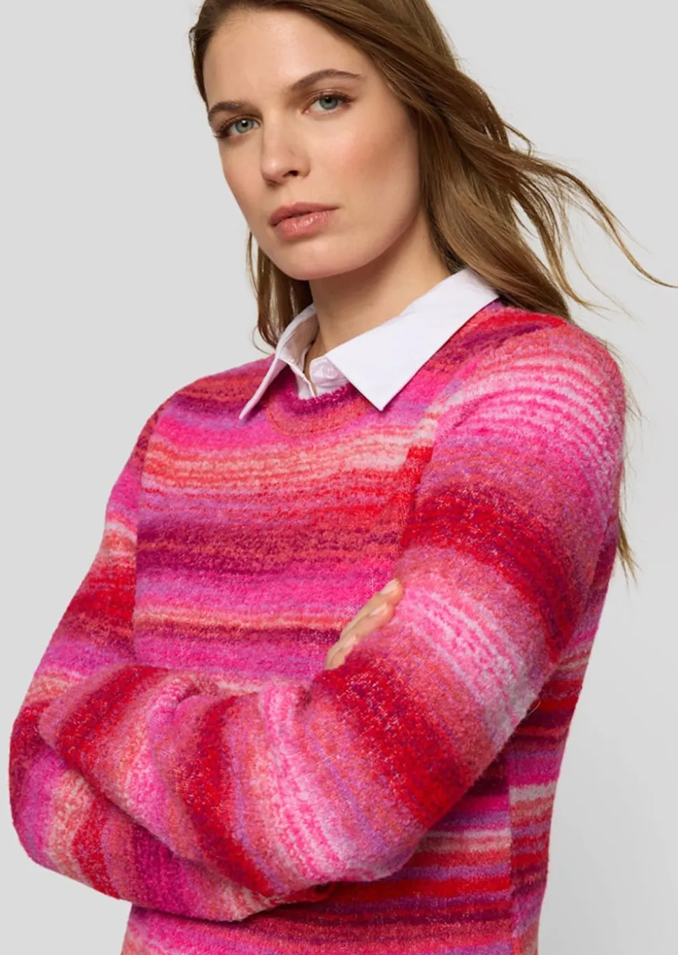 Strickpullover aus kuscheligem Effektgarn