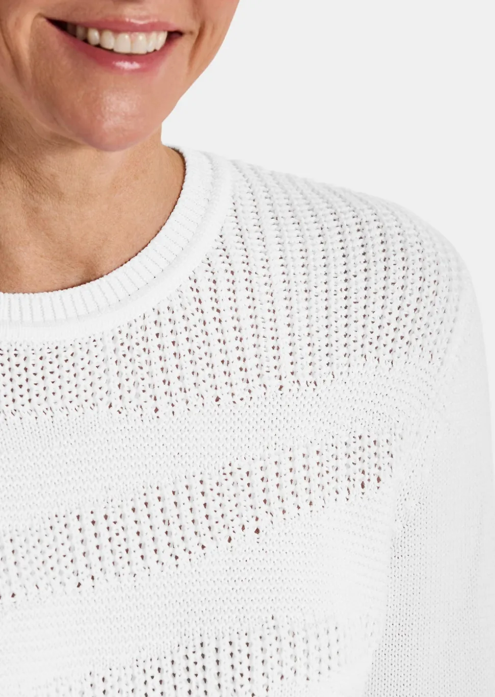 Strickpullover aus reiner Baumwolle