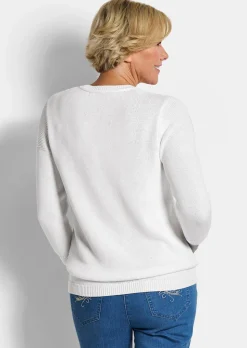 Strickpullover aus reiner Baumwolle