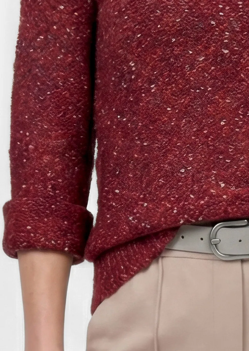 Strickpullover in Bouclé Optik