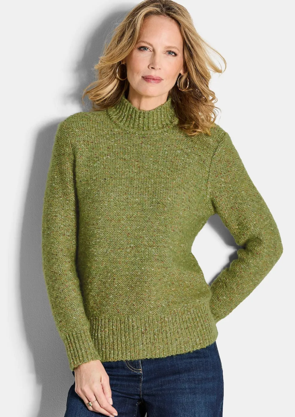 Strickpullover in Bouclé Optik