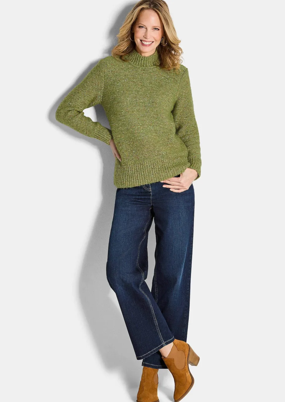 Strickpullover in Bouclé Optik