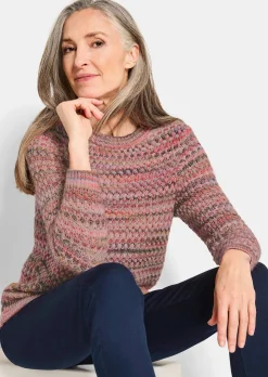 Strickpullover in Multicolor-Optik