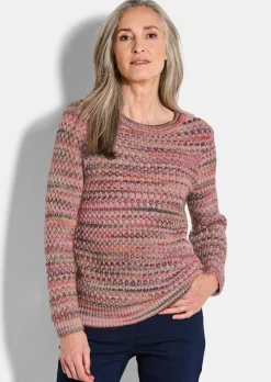 Strickpullover in Multicolor-Optik