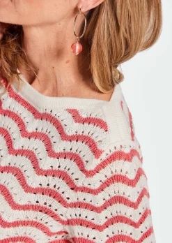 Strickpullover mit 3/4-Arm