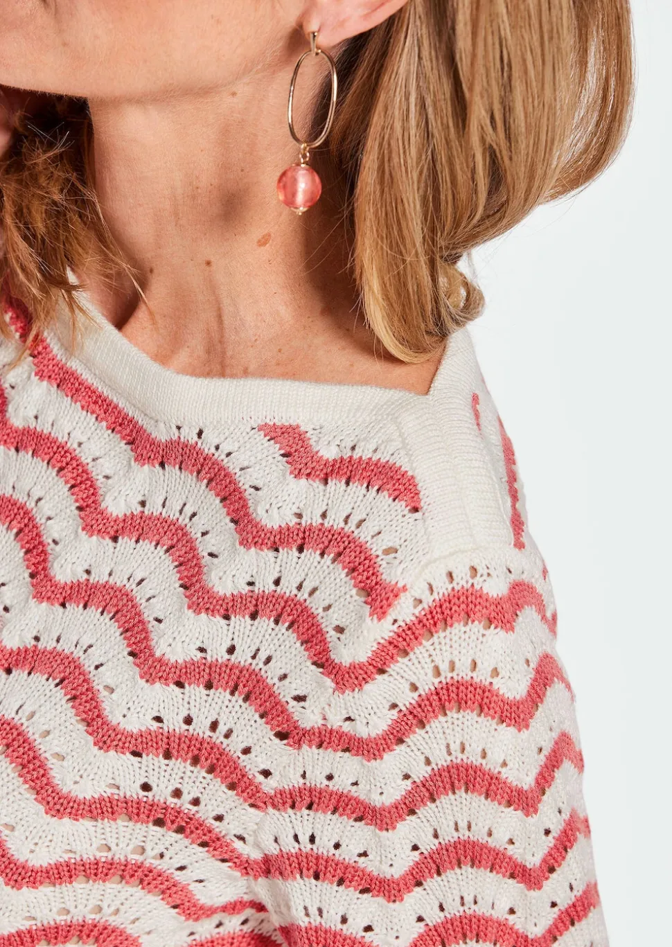 Strickpullover mit 3/4-Arm