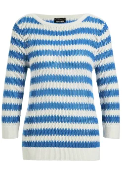 Strickpullover mit Blockstreifen