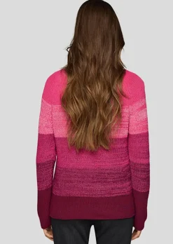 Strickpullover mit Blockstreifen