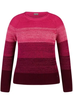 Strickpullover mit Blockstreifen