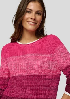 Strickpullover mit Blockstreifen