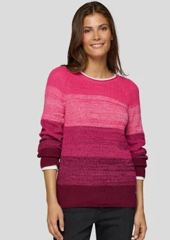 Strickpullover mit Blockstreifen
