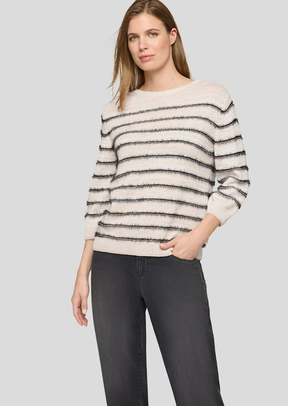 Strickpullover mit Flauschgarn