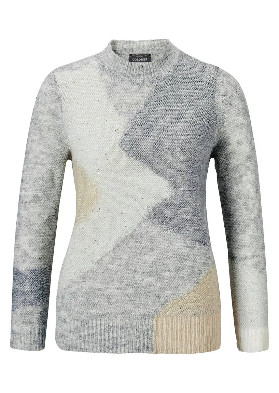 Strickpullover mit Intarsienmuster