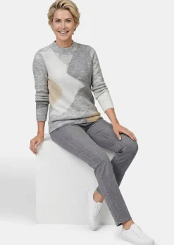 Strickpullover mit Intarsienmuster