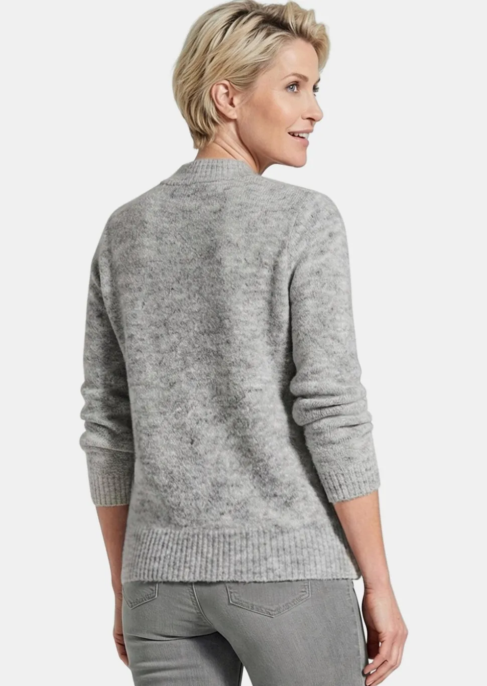 Strickpullover mit Intarsienmuster