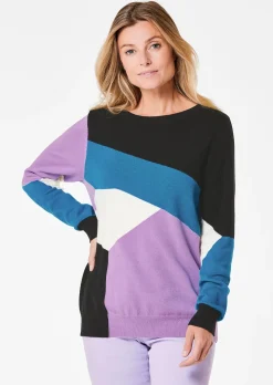 Strickpullover mit Intarsienmuster