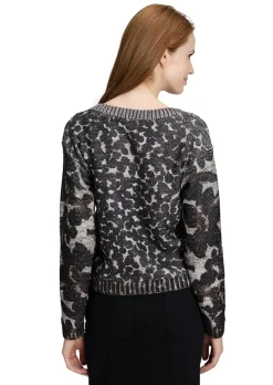 Strickpullover mit Pailletten