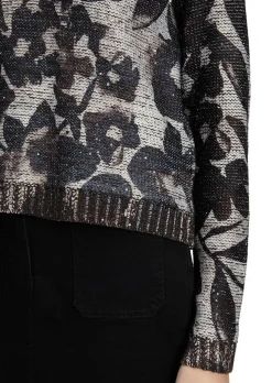 Strickpullover mit Pailletten