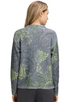 Strickpullover mit Paisley-Print