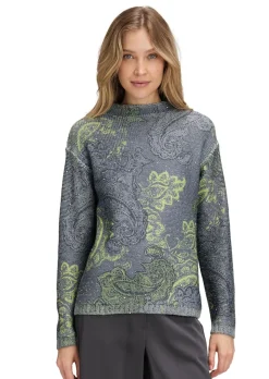 Strickpullover mit Paisley-Print