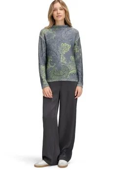 Strickpullover mit Paisley-Print