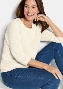 Strickpullover mit Pünktchenmuster