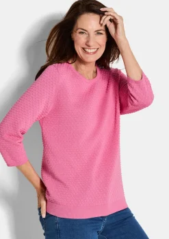 Strickpullover mit Pünktchenmuster