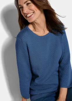 Strickpullover mit Pünktchenmuster