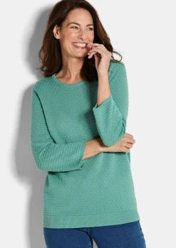 Strickpullover mit Pünktchenmuster