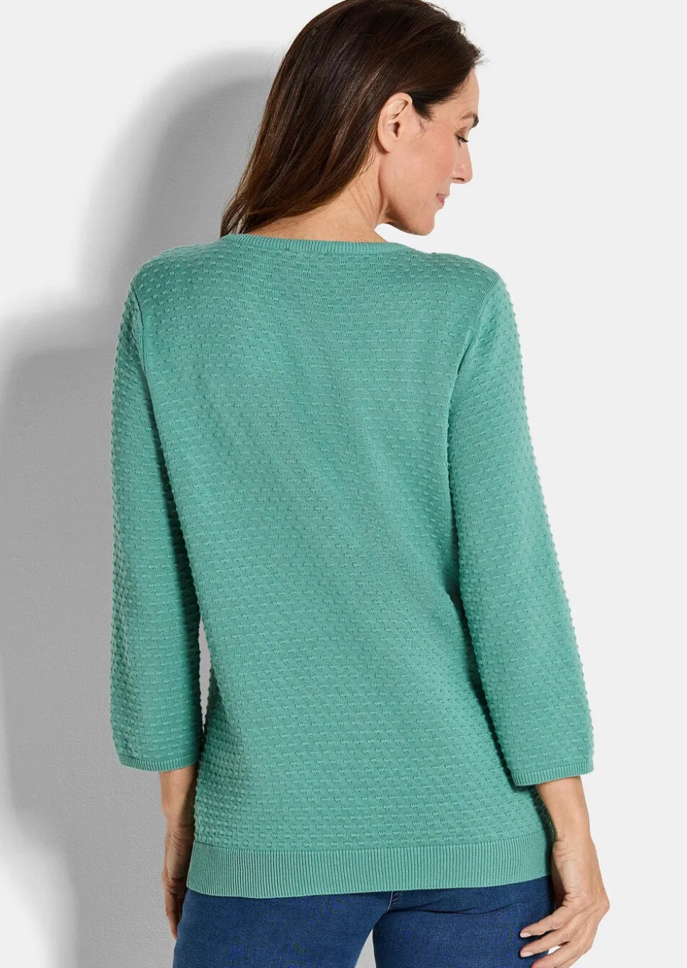 Strickpullover mit Pünktchenmuster