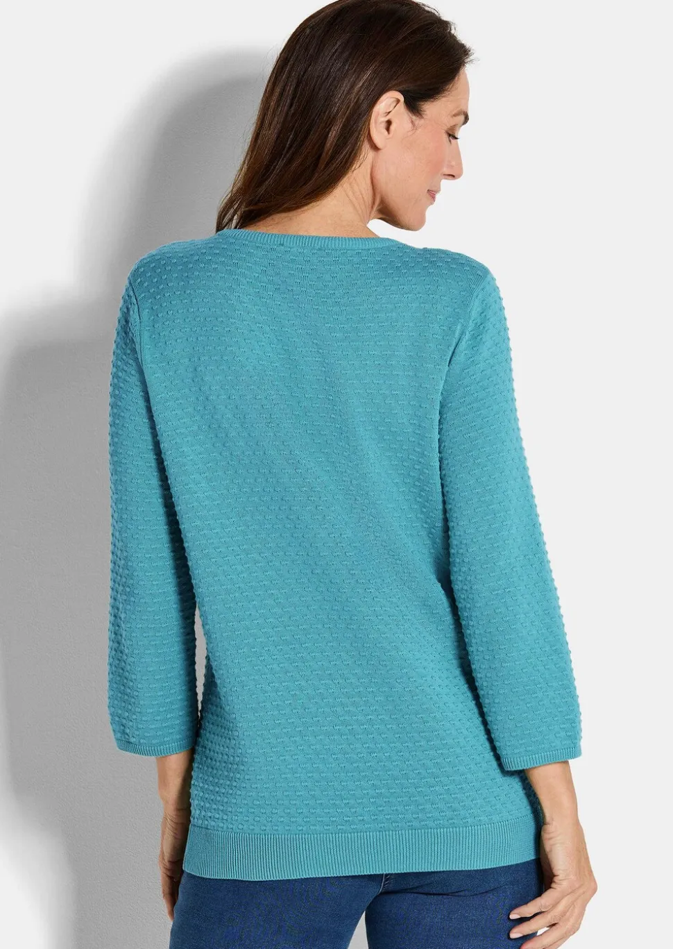 Strickpullover mit Pünktchenmuster