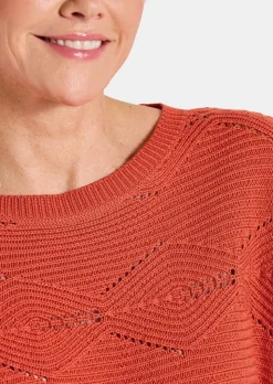 Strickpullover mit Rautenmuster