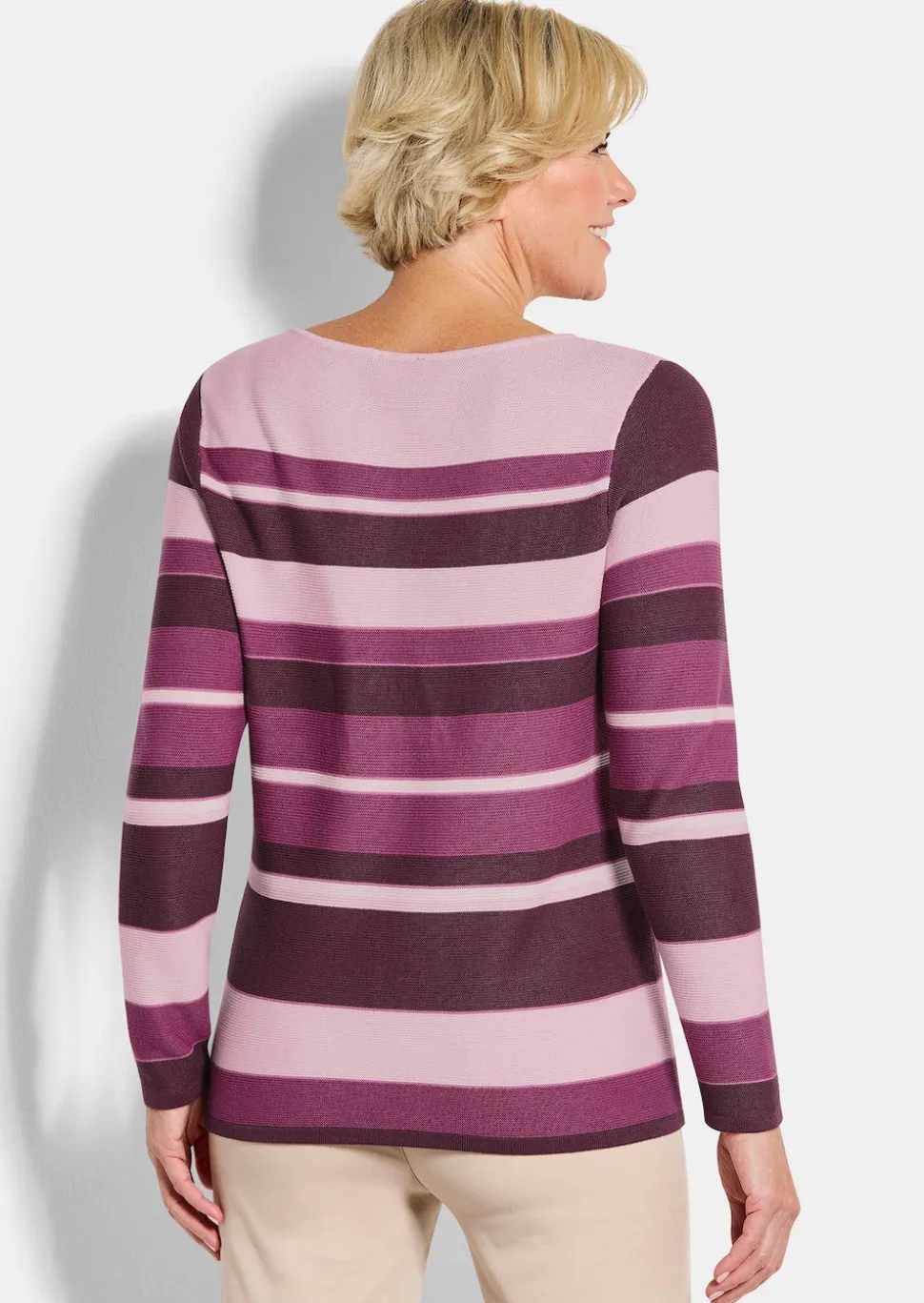Strickpullover mit Ringelmuster