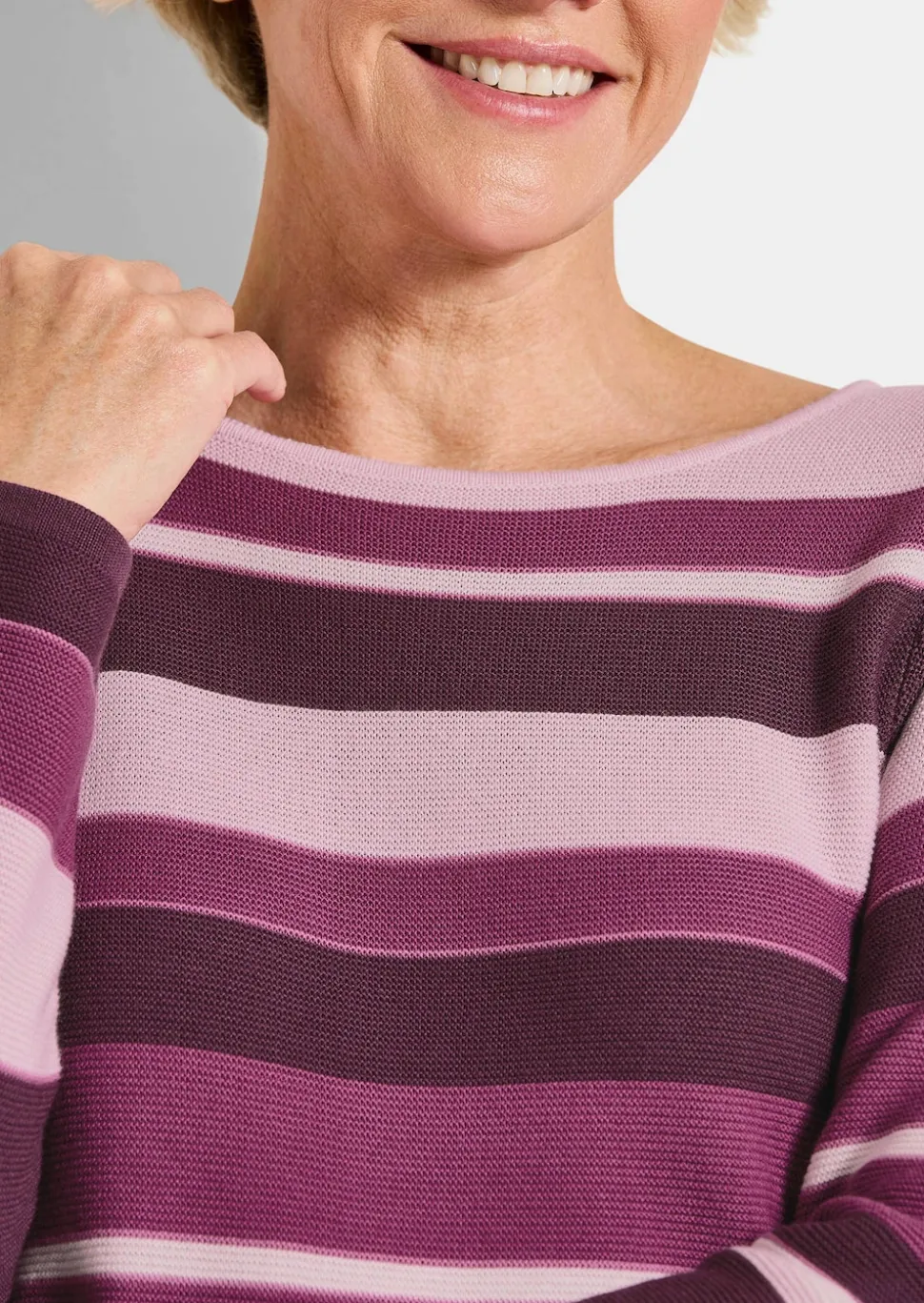 Strickpullover mit Ringelmuster
