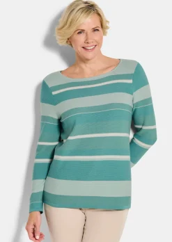 Strickpullover mit Ringelmuster