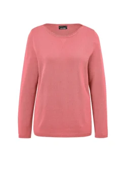 Strickpullover mit U-Boot-Ausschnitt