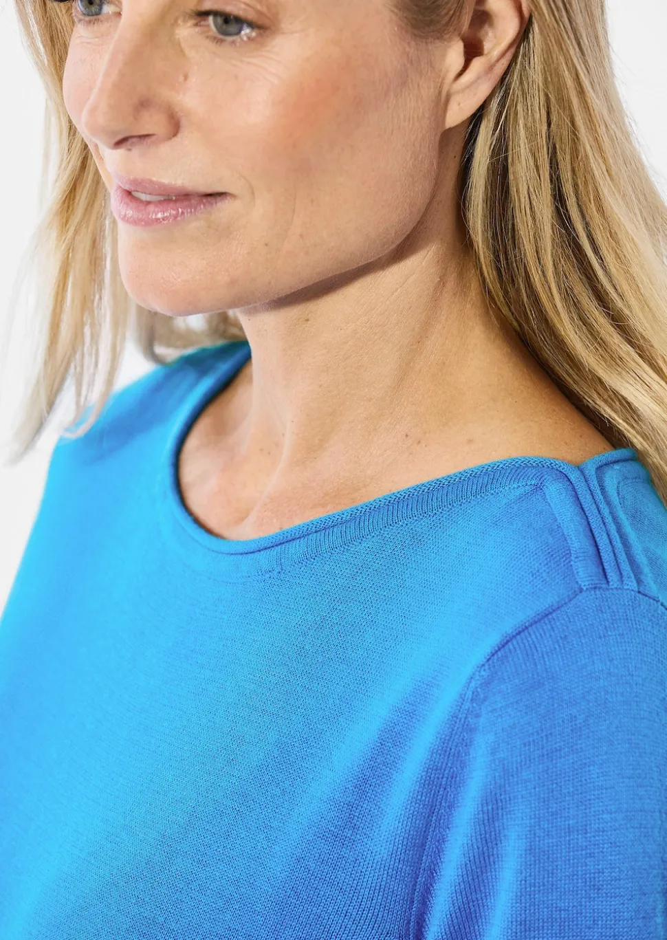 Strickpullover mit U-Boot-Ausschnitt