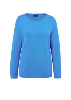 Strickpullover mit U-Boot-Ausschnitt