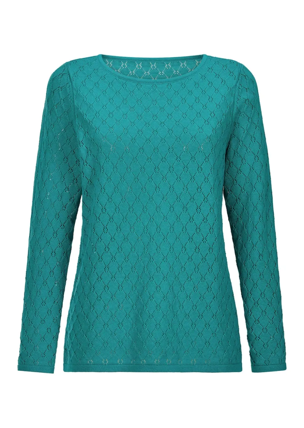 Strickpullover mit Wabenstruktur