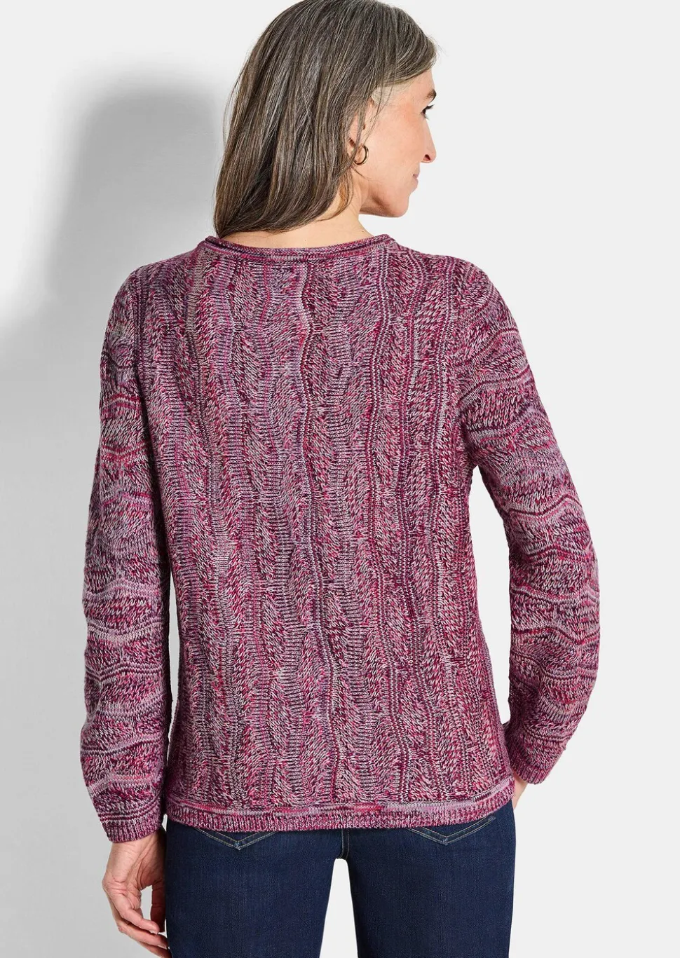 Strickpullover mit Wellenmuster