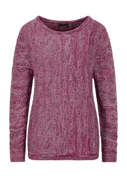 Strickpullover mit Wellenmuster