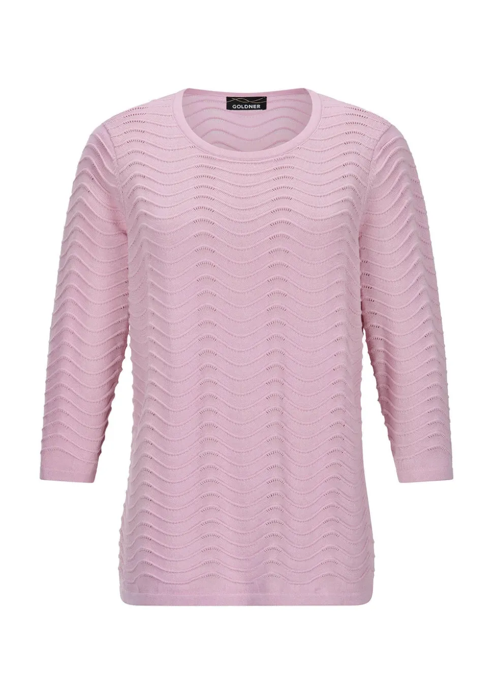 Strickpullover mit Wellenstruktur