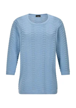 Strickpullover mit Wellenstruktur